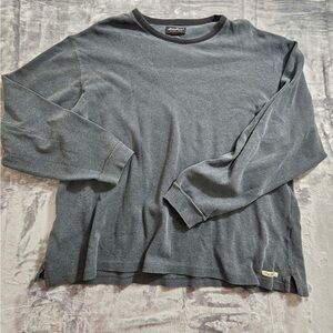 Vintage‎ Eddie Bauer Men’s Thermal WPL-9647 Cotton Gray Pullover XXL TALL